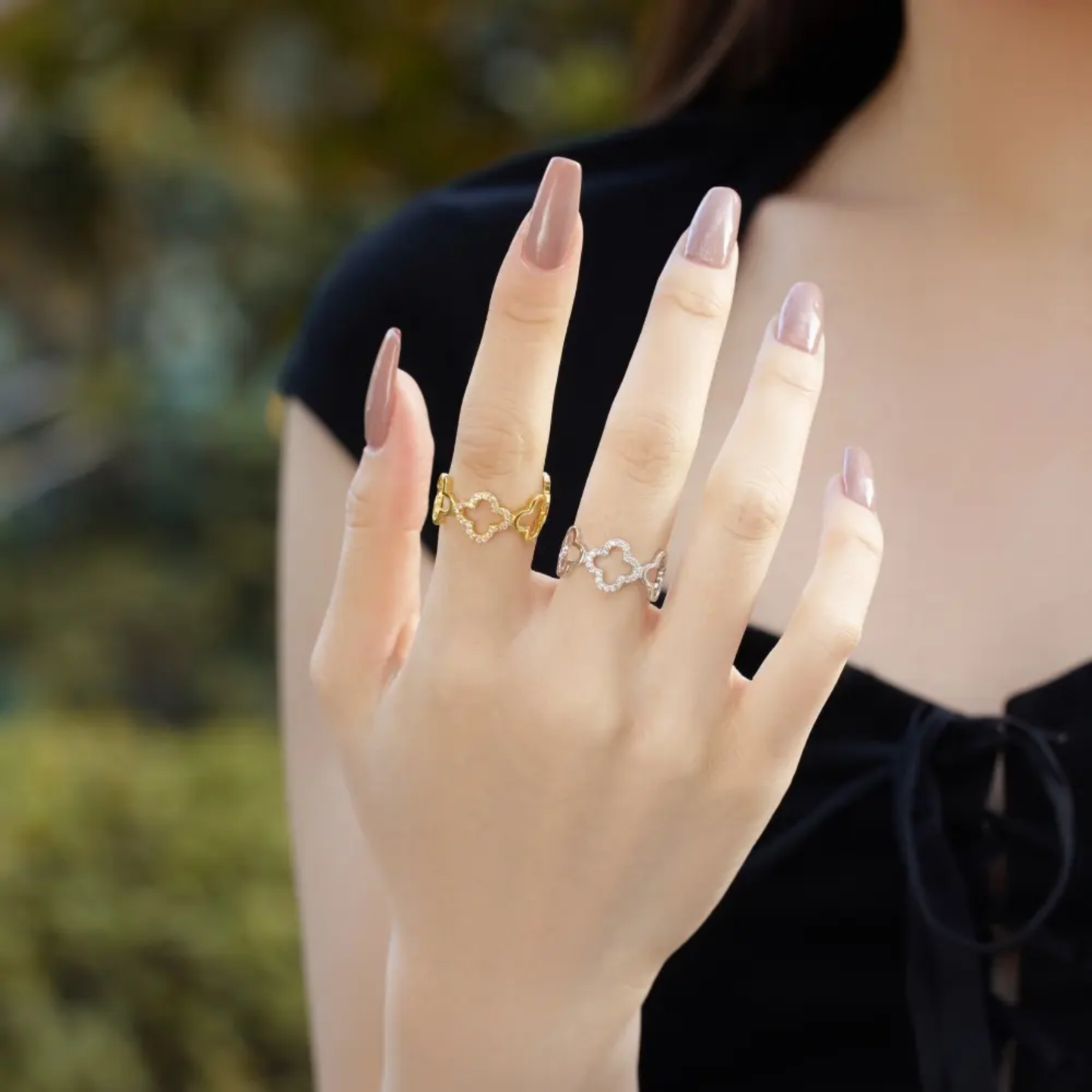 Clover Diamond Ring