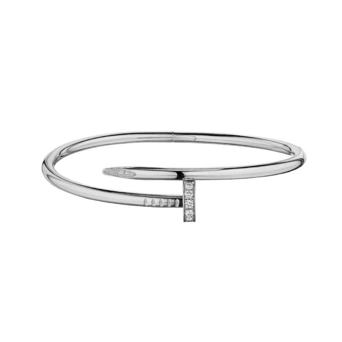 Nail Armband - Silver / Diamond