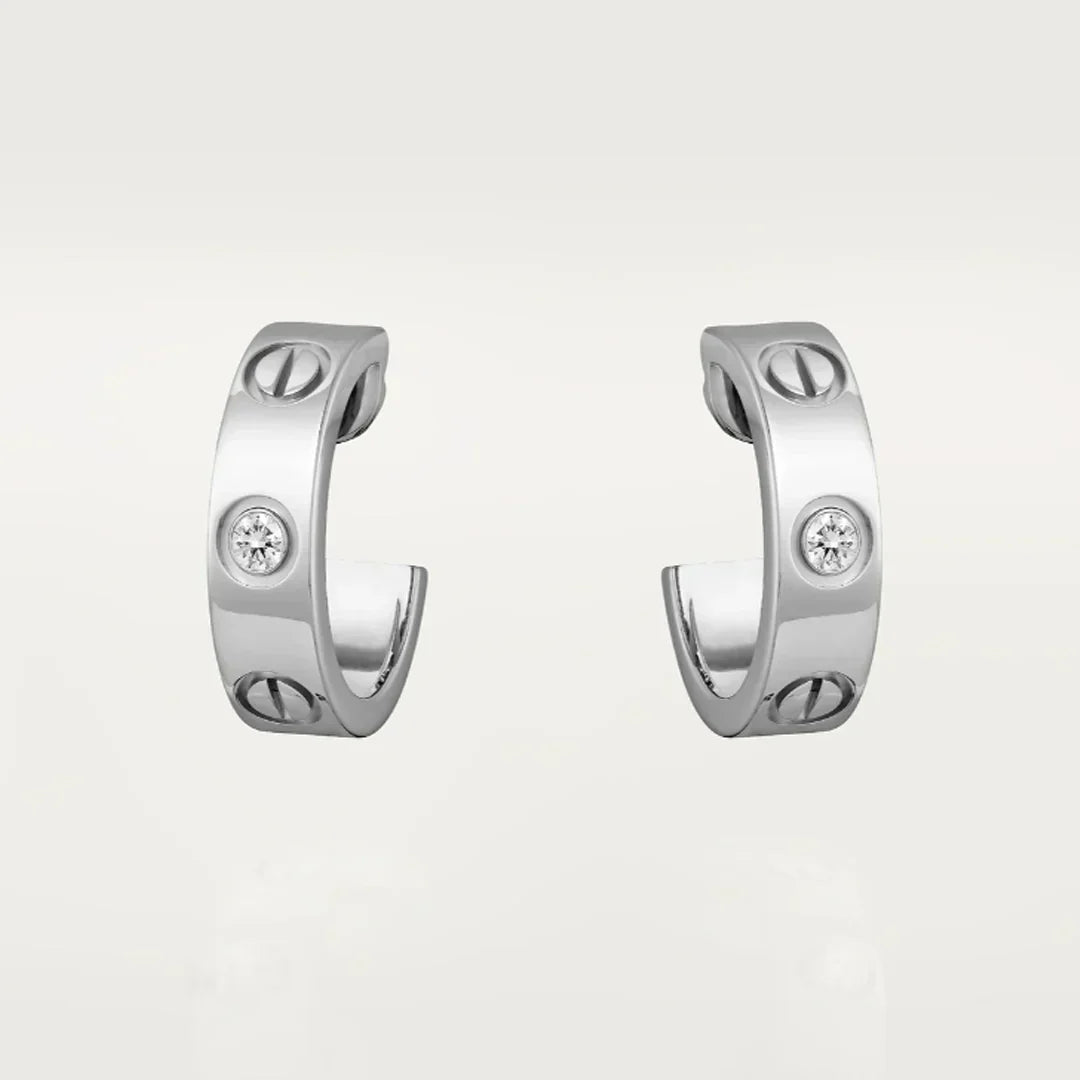 Jade Earrings - 2 diamonds