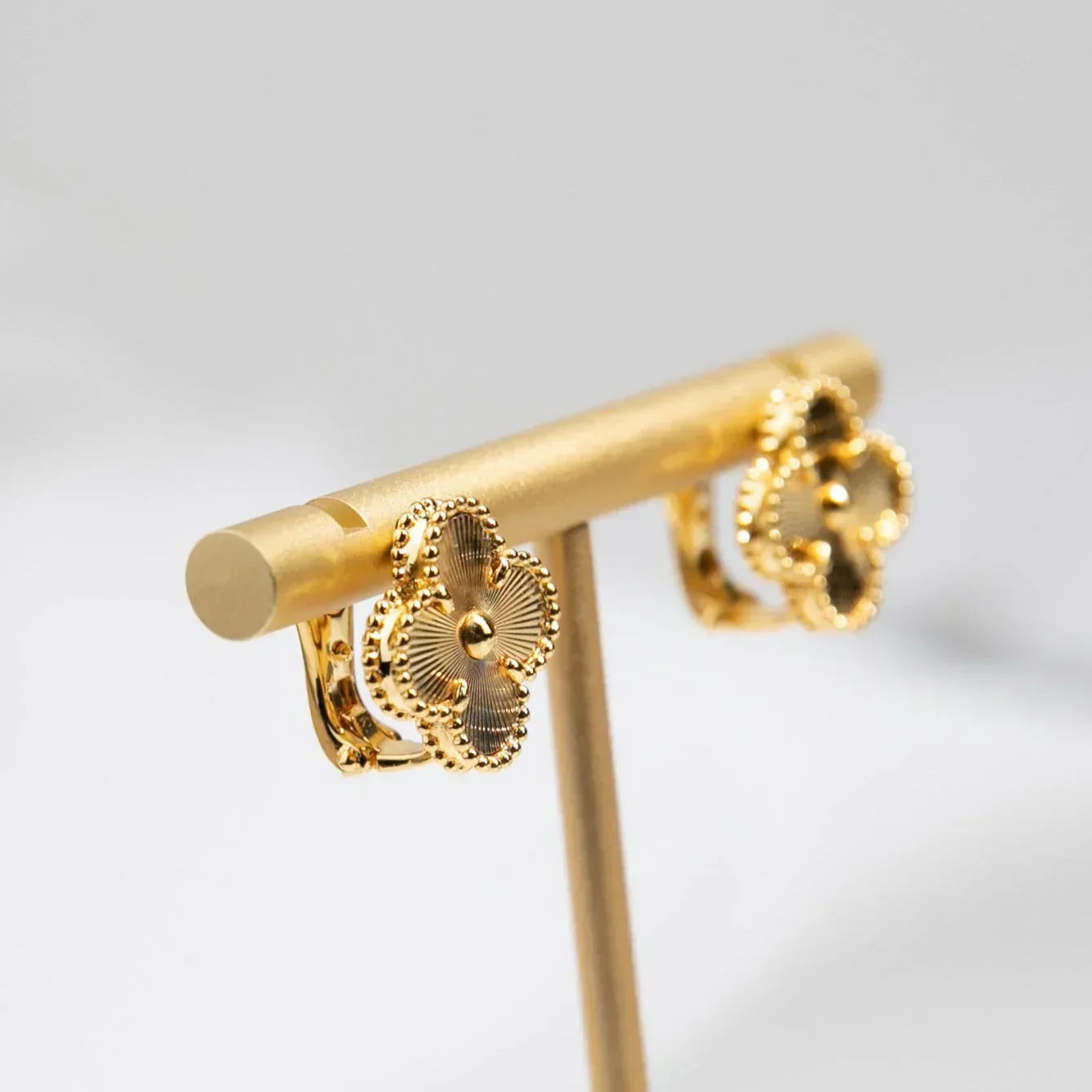 Four-leaf Earrings Gold