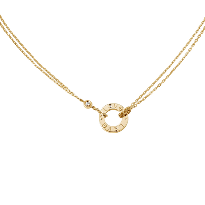 Ava Love Necklace - 2 Diamonds