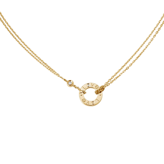 Ava Love Necklace - 2 Diamonds