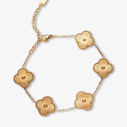 Four-leaf Clover Lucky Gold Bracelet