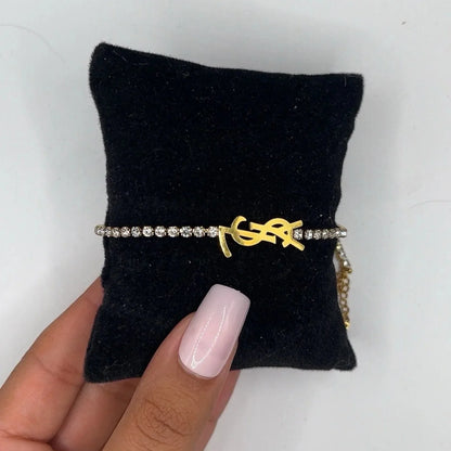 YSL Rhinestone Bracelet