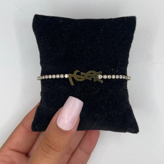 YSL Rhinestone Bracelet