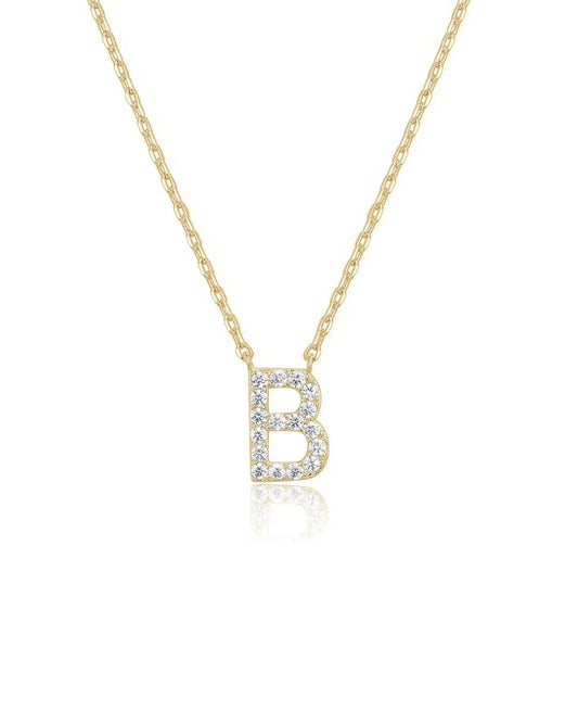 Initial Necklace Gold