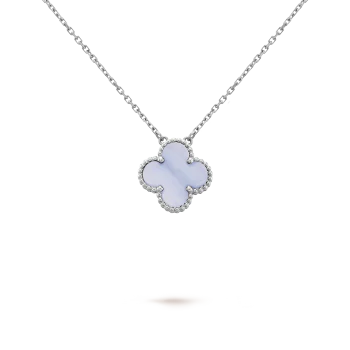Four-Leaf Clover Necklace Lavish- Purple