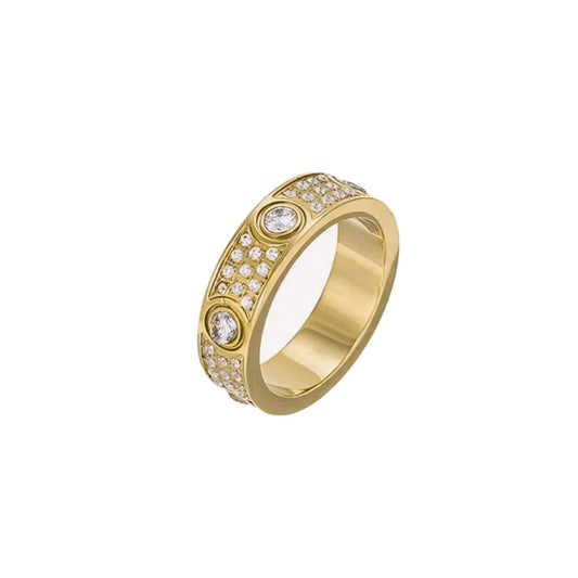 Bathy Shine Diamond Ring - Gold