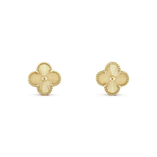 Clara Clover Earrings - Metal
