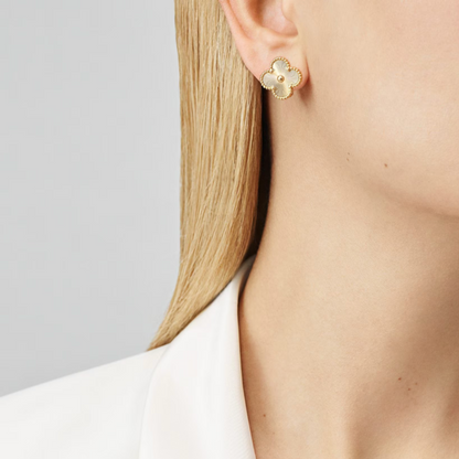Clara Clover Earrings - Metal