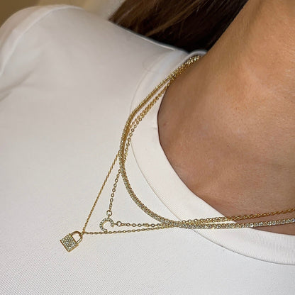 Initial Necklace Gold