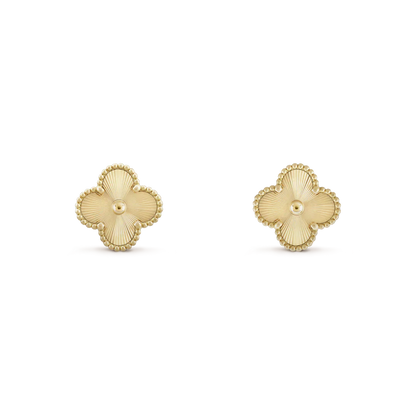 Four-leaf Earrings Gold