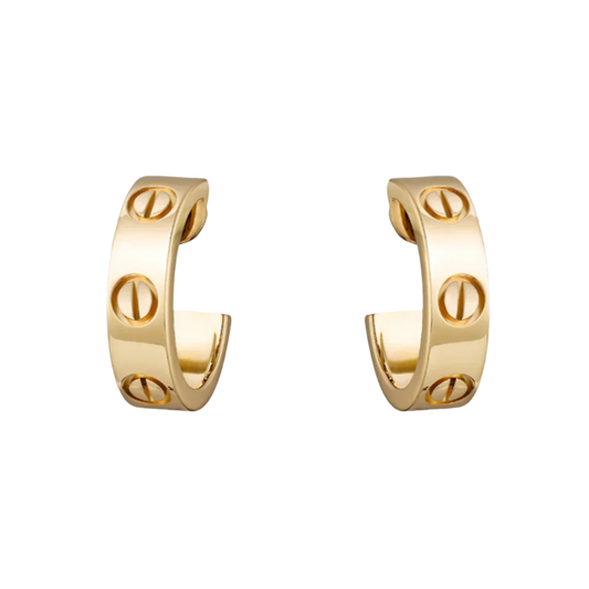 Jade Gold Earrings