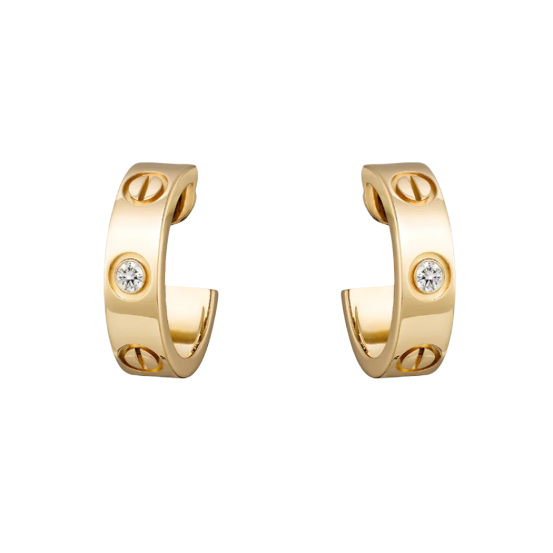Jade Earrings - 2 Diamond