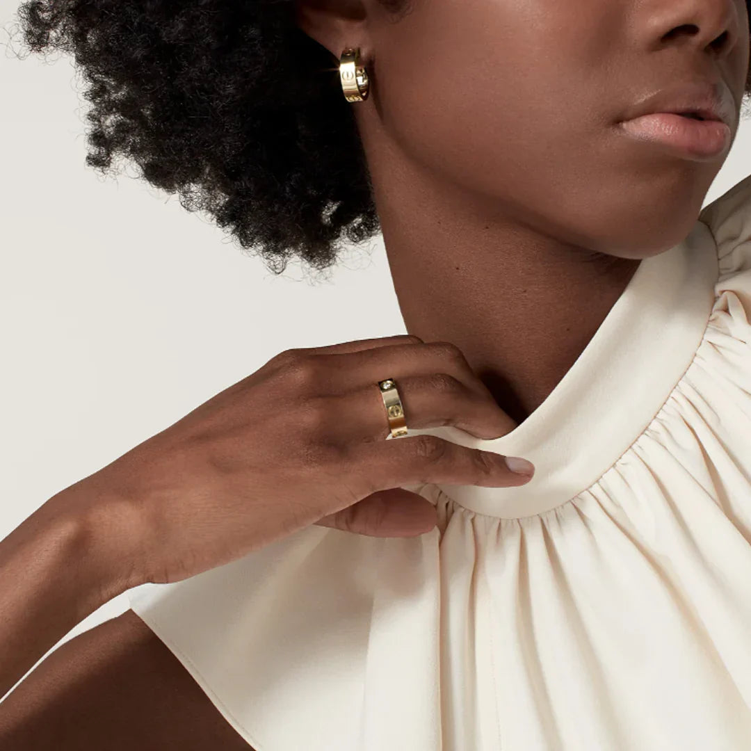 Jade Gold Earrings