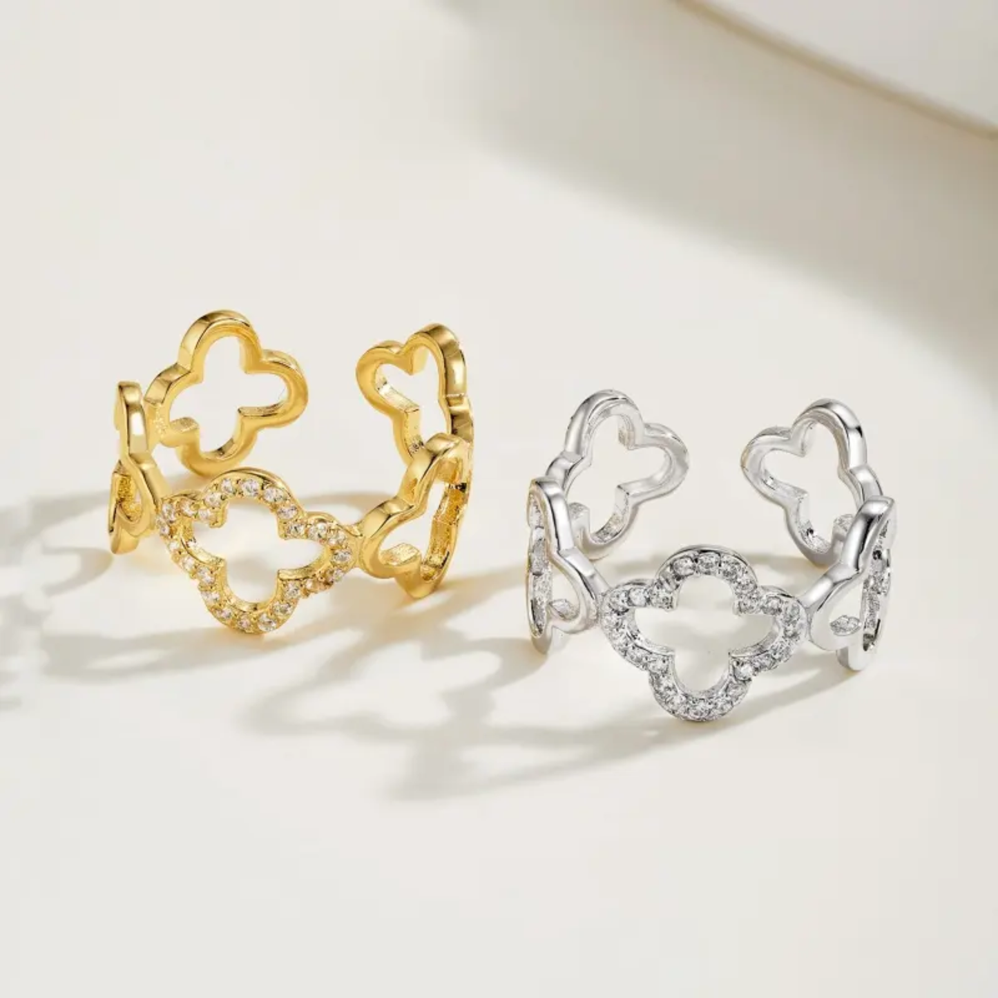Clover Diamond Ring