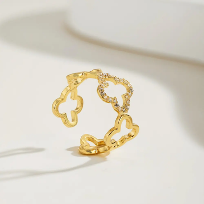 Clover Diamond Ring