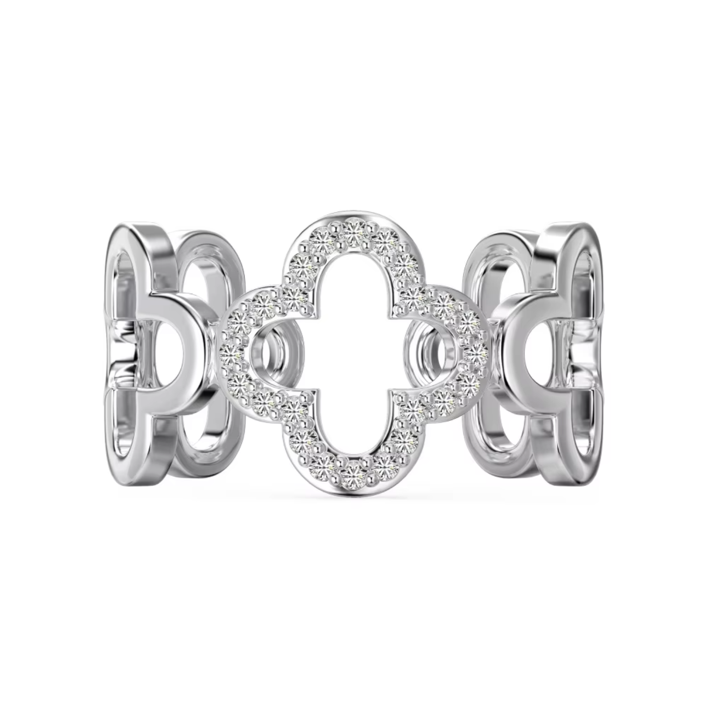 Clover Diamond Ring