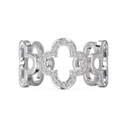 Clover Diamond Ring