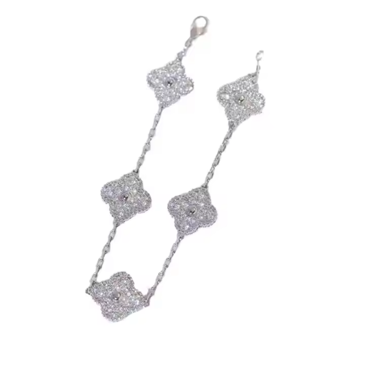 Clover Full Diamond Bracelet