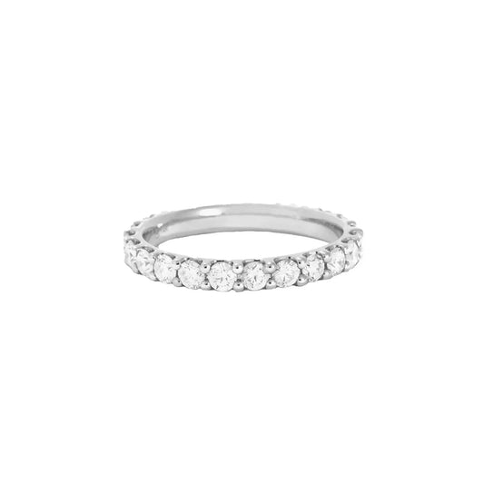 Amber Feline Ring - Diamond / Silver