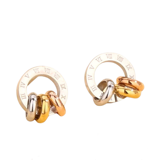 3x Silver Love Earrings