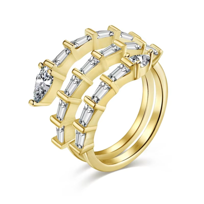 Snake Diamond Ring