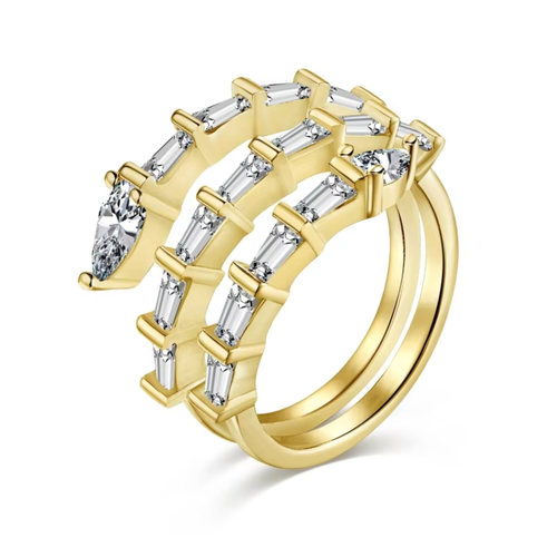 Snake Diamond Ring