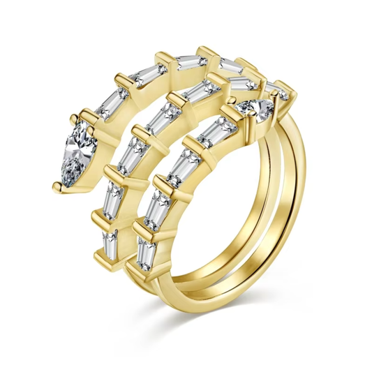 Snake Diamond Ring