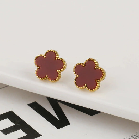 Four-leaf Ear Studs